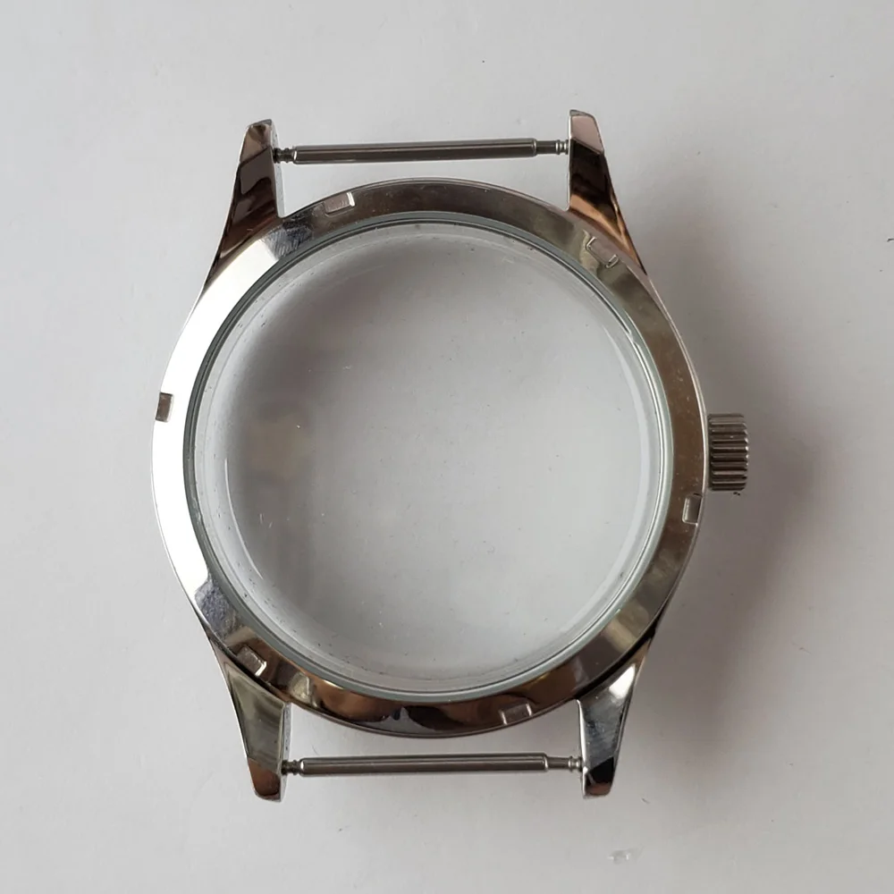 žiūrėti atveju 42mm nerūdijančio plieno vertus likvidavimo poliruoti laikrodžiai atveju tinka ETA 6497/6498，st3600 judėjimo 540