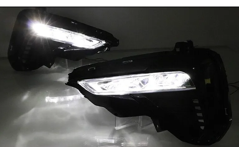 1pair Už Kia K5 Optima 2019 2020 LED DRL Šviesos važiavimui Dieną Dienos šviesos Signalas rūko žibinto Optikos Auto Ratai žibintai