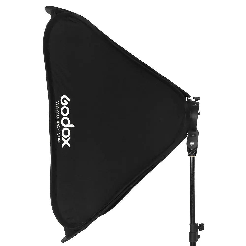Godox Pro Kolonėlė 50cm x 50cm Flash Soft Box Rinkinį su S-Tipo Laikiklis Bowen Mount Turėtojas Fotoaparato Studija Nuotrauka