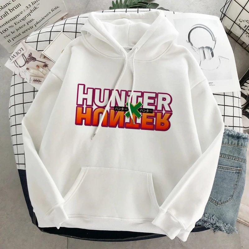 Rudens Drabužių Streetwear Moterų Negabaritinių Hunter X Hunter KILLUA Harajuku Anime Hoodie Palaidinukė Grunge Hoodies Vyrų Drabužiai.