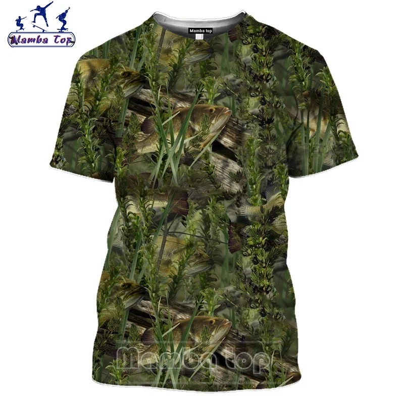 Mamba Viršuje Piktžolių Kamufliažas Marškinėliai Vyrams Laukinės Medžioklės Žaidimas 