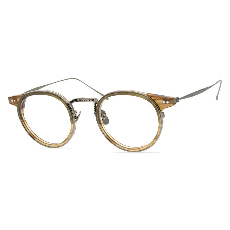 Vintage akiniai, rėmeliai vyrų Klasikinis prekės ženklas turas optiniai akiniai rankų darbo titano recepto Trumparegystė skaityti moterų akiniai