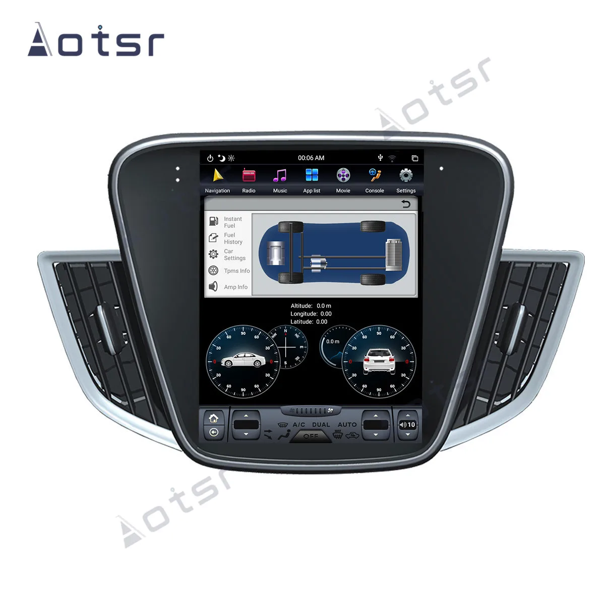 4+64G Tesla Stiliaus Didelis Ekranas Android 9.0 Automobilio Multimedijos Grotuvo Chevrolet Cavalier 2016-2018 GPS Garso Radijas stereo galvos vienetas