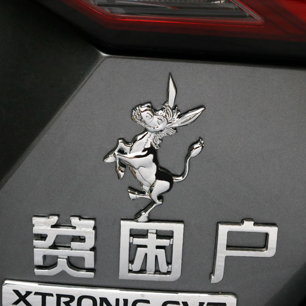 Fala Donkey Automobilių Lipdukas 3d Metalo Logotipas Ženklelis Auto Lipdukai Išorės Apdailos Visą Kūną, Motociklų Aksesuarai, Aukštos Kokybės