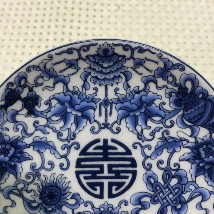 Kinijos seno porceliano Mėlynos ir baltos spalvos porceliano plokštelės