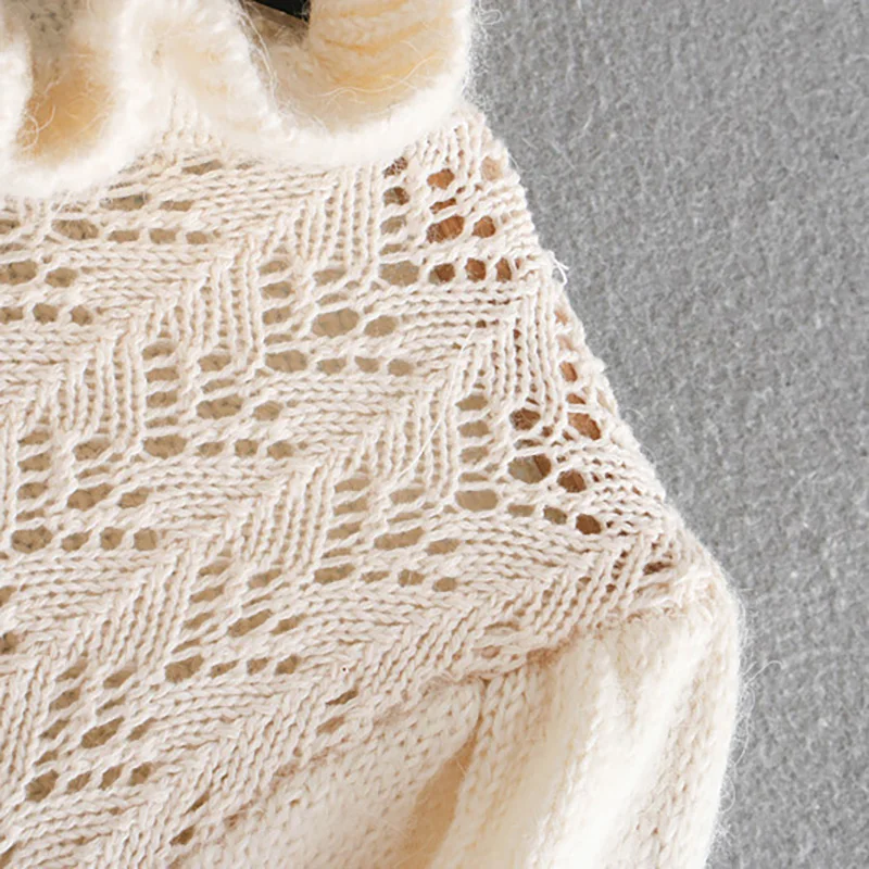 Derliaus stilingas tuščiaviduriai iš kratinys megztinis megztas megztinis moterims 2020 mados pynimas ilgomis rankovėmis karšto pardavimo outwear atsitiktinis viršūnės