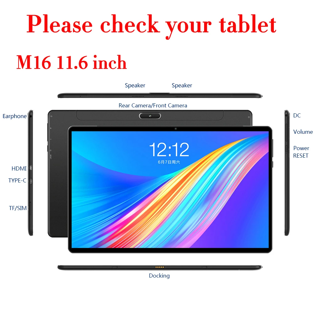 Atsparus smūgiams Silicio Atveju Teclast M16 11,6 colių Tablet Stand Case Cover