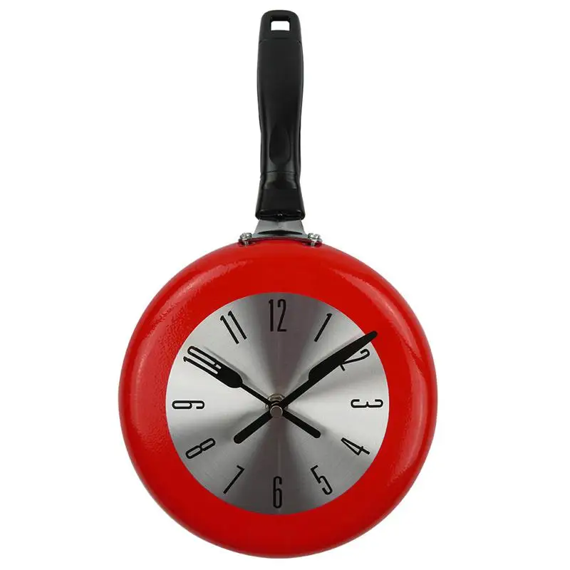 Sieninis Laikrodis Metalo Keptuvėje Dizaino 8 Colių Laikrodžiai Virtuvės Puošmena Naujovė Meno Žiūrėti
