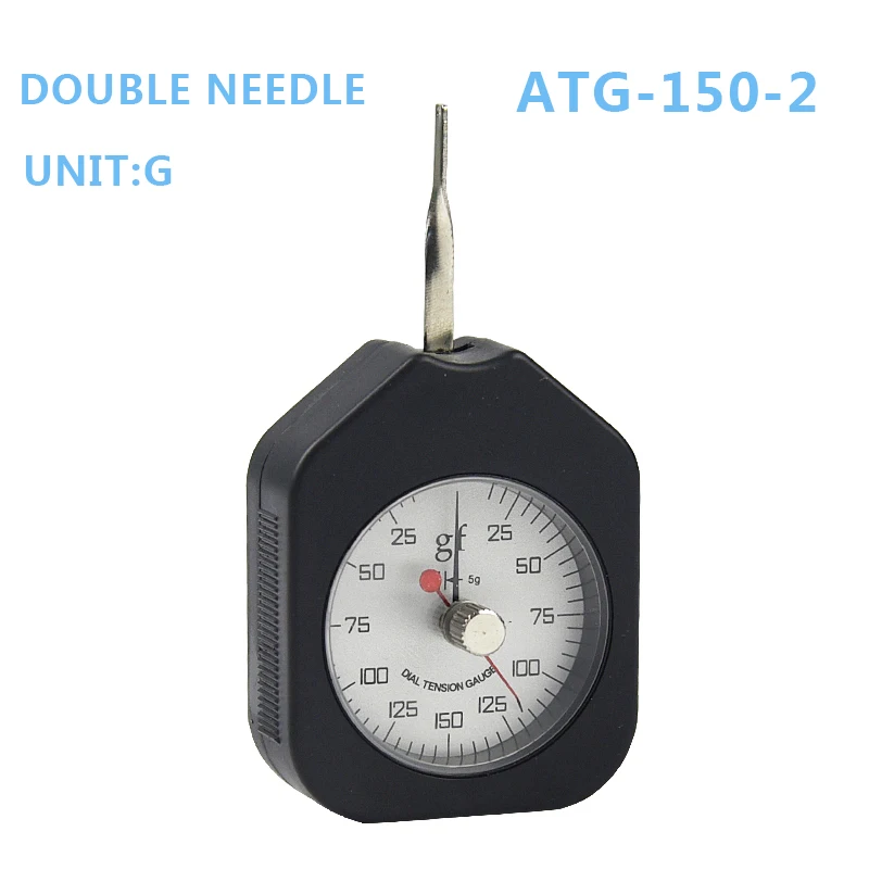 Tensiometer Dial Įtampos Matuoklis Analoginis Jėgos Daviklis Dvigubas Rodyklę Jėga Įrankiai 150g ATG-150-2