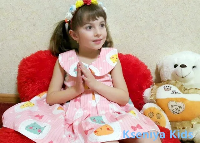 Kseniya vaikams Naujas Vasaros medvilnės mergaitėms 2-14 metų nemokamai mielas smėlio spalvos berankovė princesė suknelė mados mergina vasaros suknelė 2017