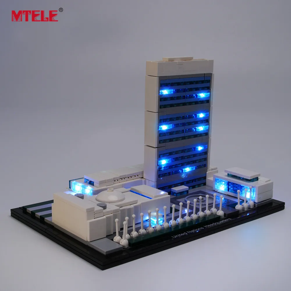 MTELE Prekės LED lemputės Komplektą Už 21018 Architektūros Jungtinių Tautų Būstinėje , (NE Apima Modelis)