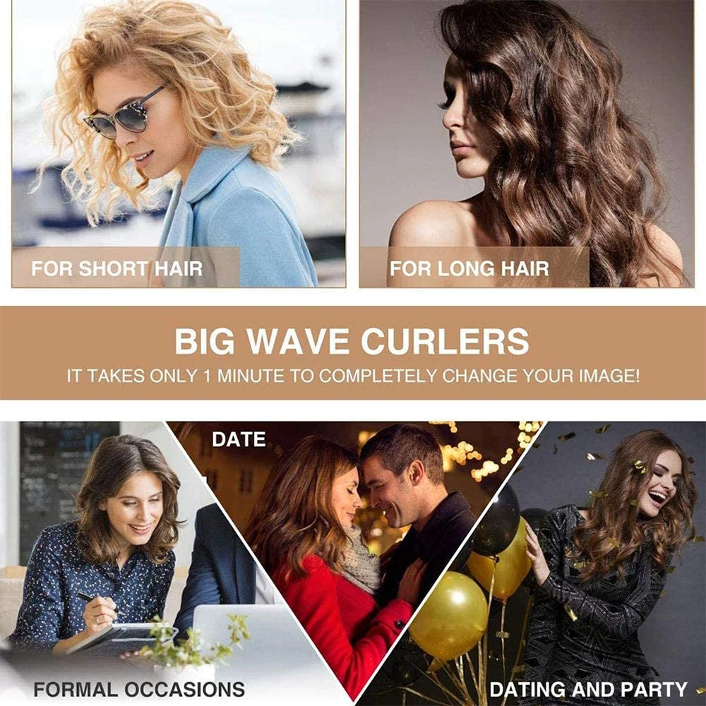 Profesinės 110-220V, Plaukai Garbanoti Geležies Banga Lazdelė Keramikos Triple Barelį Hair Curler Roller Nelygumai, Plaukų Dvejoti Stilius Įrankiai