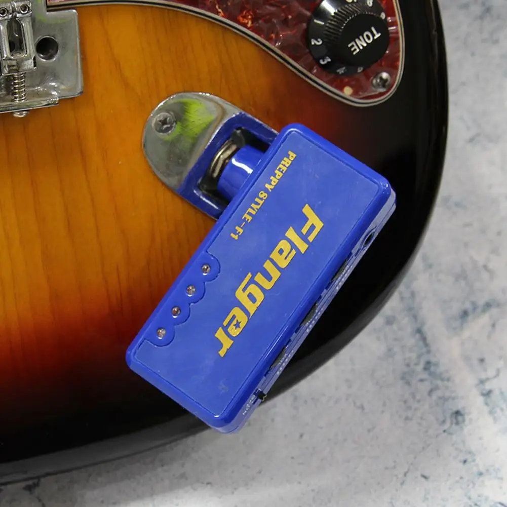 Flanger Gitaros Stiprintuvas Mini Nešiojamas Įkraunamas Išėjimo Metalo Iškraipymo Guitarra AMP Simuliatorius Poveikį, Gitaros Priedai F1