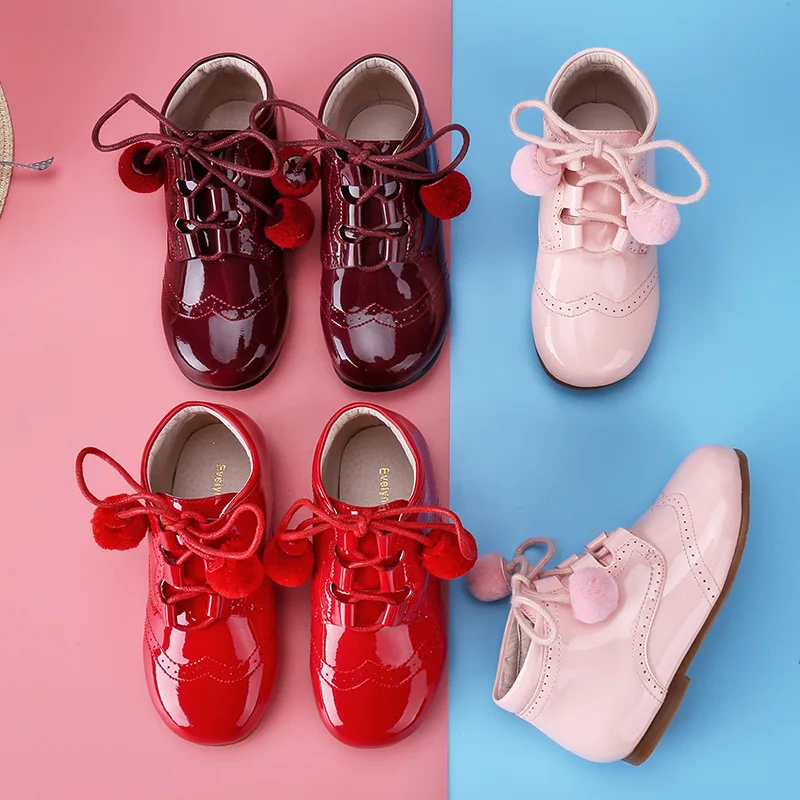 Mada Vaikams, Batai natūralios odos kulkšnies žiemos batai mergina, vaikai, Kūdikis, Kūdikis batai mergaitėms 2020 m.