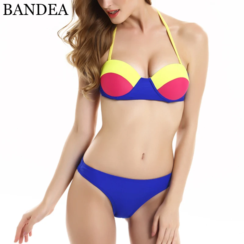 BANDEA Bikini 2019 Seksualus maudymosi Kostiumėliai Moterims, Push UP Bikinis Brazilijos Kratinys maudymosi Kostiumėliai, Maudymosi kostiumai, maudymosi kostiumėlį Moteris Biquini
