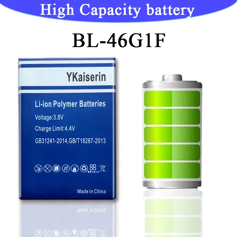 4500mAh BL-46G1F Pakeitimo Baterija LG K10 (2017 M.), K425 K428 K430H K20 Plius TP260 M250 MS250 X400 LŽJ-K121K Batteria + Stebėti