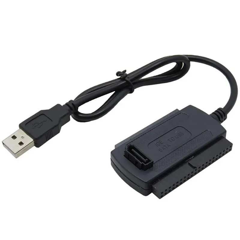 3 in 1 USB 2.0 Kabelis, Adapteris, USB 2.5/3.5/5.25 colių SATA IDE Didelis Greitis 480Mb/s Adapteriai