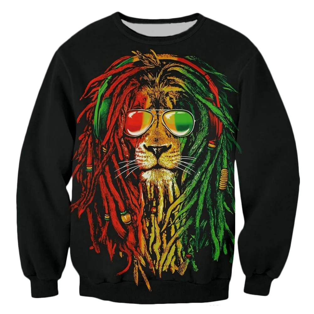 2020 naujas mados palaidinukė vyrų/moterų 3d hoodies marškinėliai harajuku spausdinti rock, hip-hop dainininkas bobas marley reggae drabužių streetwear-7