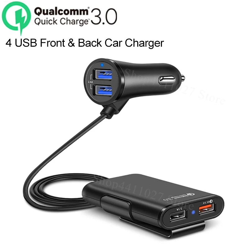 4 Uostų QC 3.0 Greitas USB Automobilinis Įkroviklis Priedai lipdukai Isuzu rodeo trooper npr dmax d max priedai 2000-2018