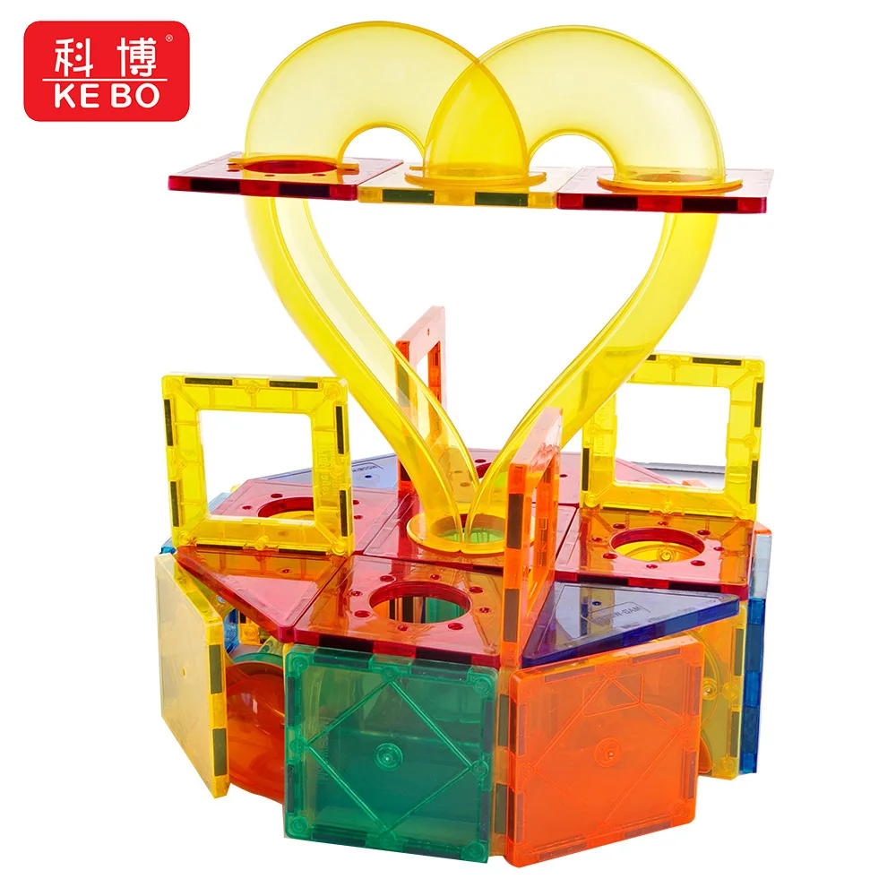 Skaidrios Magnetinės Plytelės Statybos Mini Magnetiniai Blokai Kietas 3D Magnetinio Bloko Pastato žaislai Vaikams Plytos