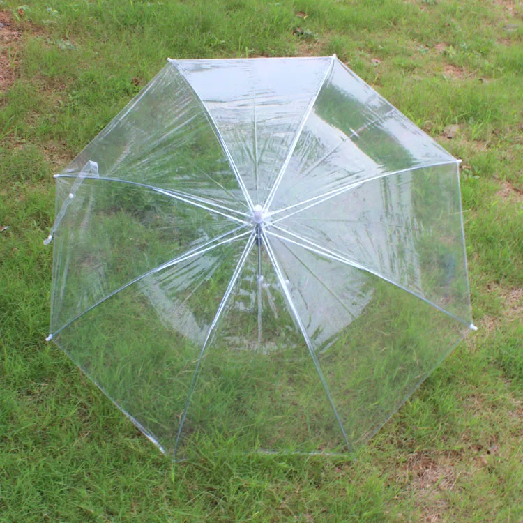 Skaidraus plastiko PVC automatinis skėtis saulėtą lietingą kūrybos skėtis daug spalvų