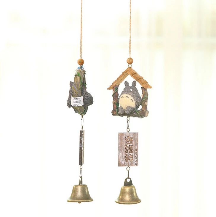 TOTORO Vėjo Varpelių Metalo Bell Windbell Vaikai Studio Ghibli PVC Veiksmų Skaičius, Dervos Kolekcijos Modelis Žaislas, Lėlė Dovanos