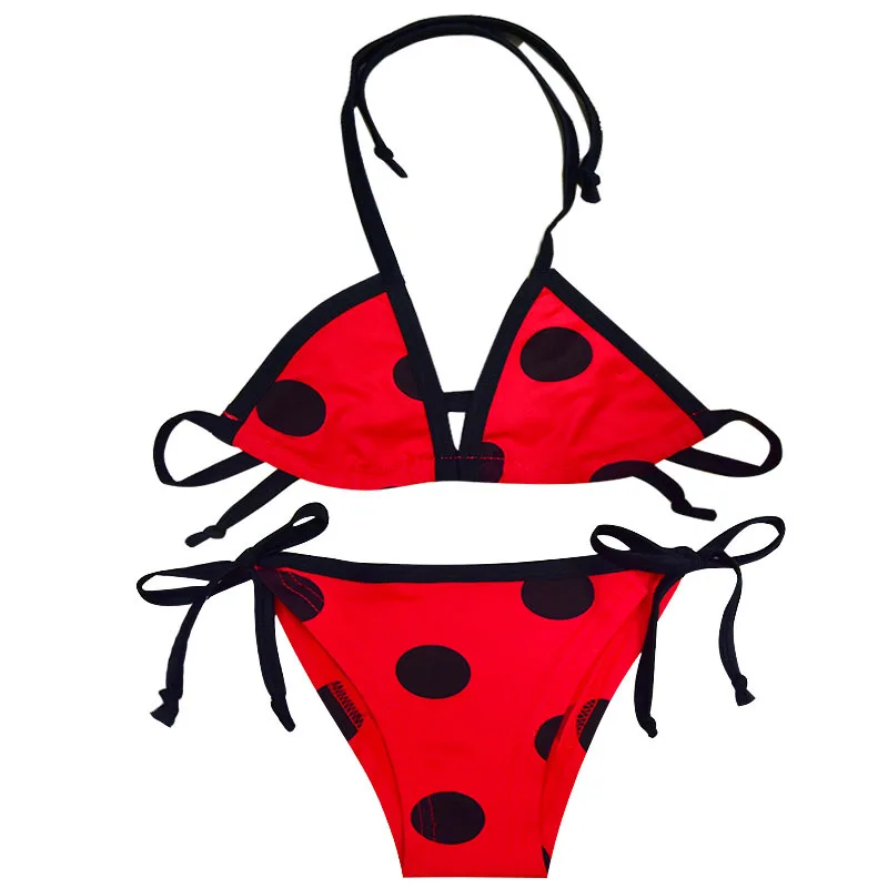 Vaikų Mergaičių Maudymosi kostiumai Bikini maudymosi kostiumėlį Vaikams Paplūdimys Dėvėti Raudonos spalvos Dviejų dalių Plaukti Kostiumas Vaikams Sexy Baby Girl Drabužiai Vasaros Drabužių