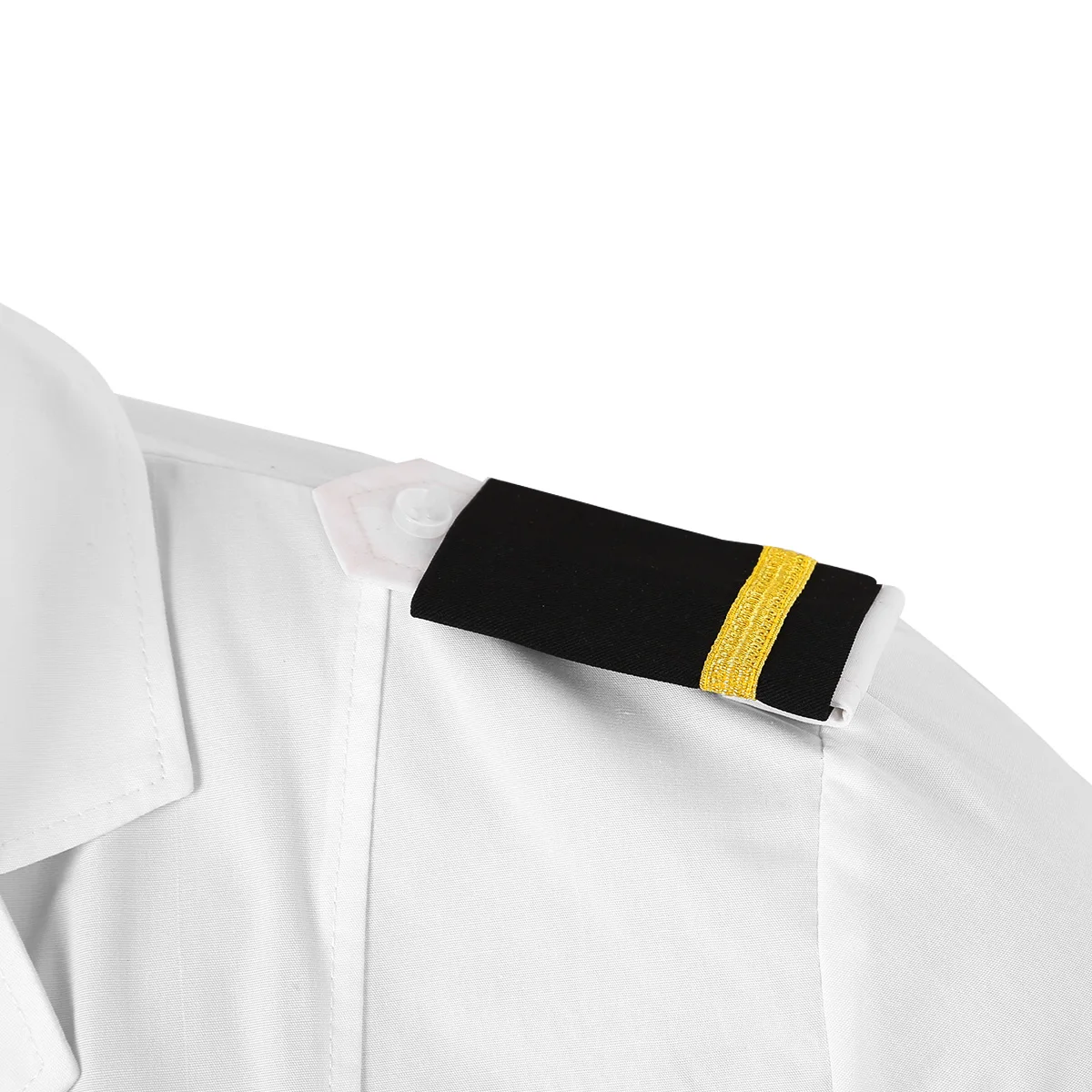 1 Pora Profesionalaus Piloto Uniformą Antpečiais Aviatoriai Marškinėliai Pečių Epaulettes Drabužių Apdailos Antpetis Su Aukso Juostelėmis