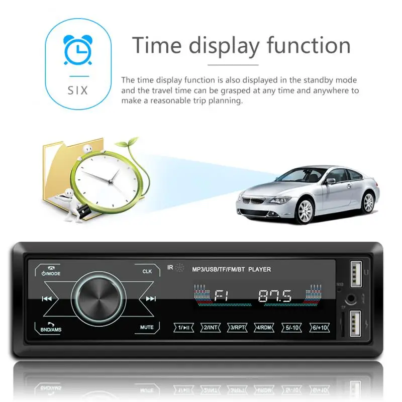 Automobilių Auto Bluetooth, MP3 Grotuvas, Auto Radijo Multimedia Player automobiliniai Radijo imtuvai Jutiklinį Ekraną, 