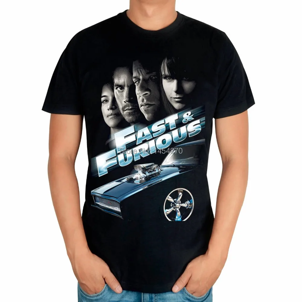 8 Harajuku stilių kino žvaigždė Paul Walker T-shirt Fast & Furious marškinėliai 3D fitneso Medvilnės mma camisetas hombre Ropa Mujer