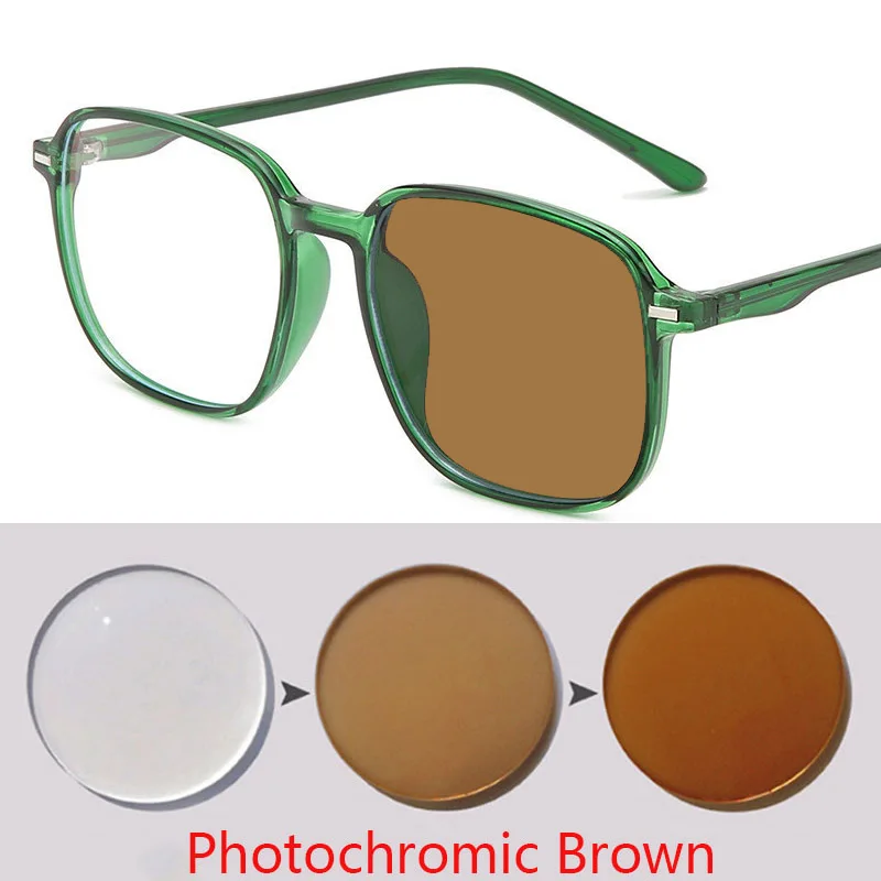 Photochromic myopie akiniai, unisex ultra-aišku, multi-funkcija akiniai nuo saulės dvejopo naudojimo recepto -0.5 -1.0 -1.5 ... -6.0