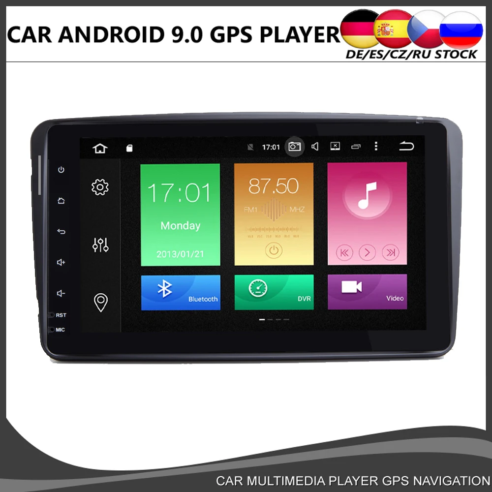 Octa core Android 10.0 Automobilio DVD Grotuvas GPS Mercedes Benz W209 W203 M/ML W163 Viano W639 Vito Raido Stereo BT 4+32GB Wifi DAB+