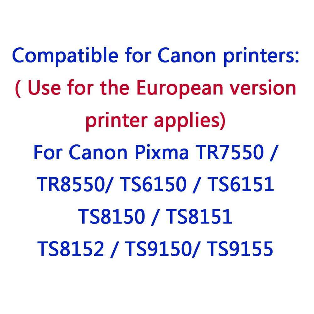 Suderinama rašalo Kasetė Canon PIXMA TS8150 TS8151 TS8152 TS9150 TS9155 TR7550 TS6150 spausdintuvo SGN-580 CLI-581 PGI580 cli581