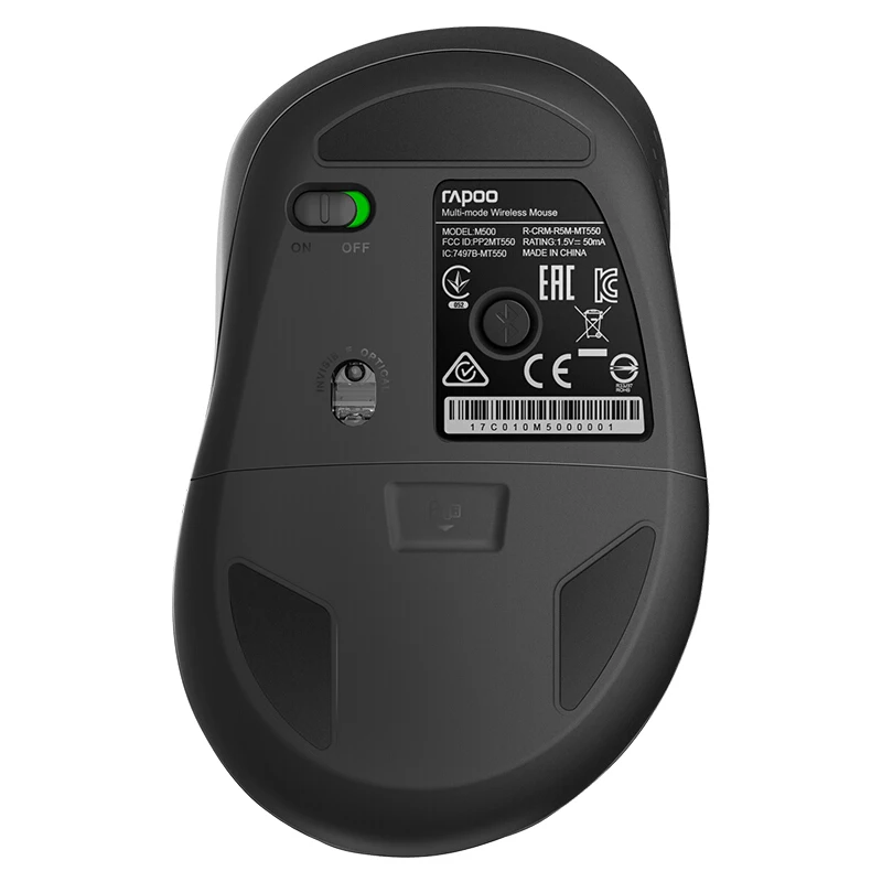Rapoo M500 Original Multi-Mode Silent Wireless Mouse su 1600DPI Lengva Įjungti 