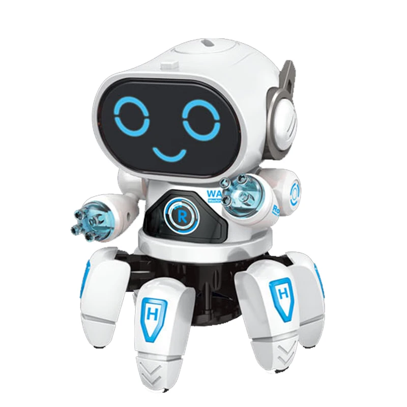 RC Robotas Smart Šokių Robotas Elektroninių Pėsčiomis Žaislai Su Muzikos LED Apšvietimas Aštuonkojai Robotas ff Vaikai Protingas Kietas Dovana