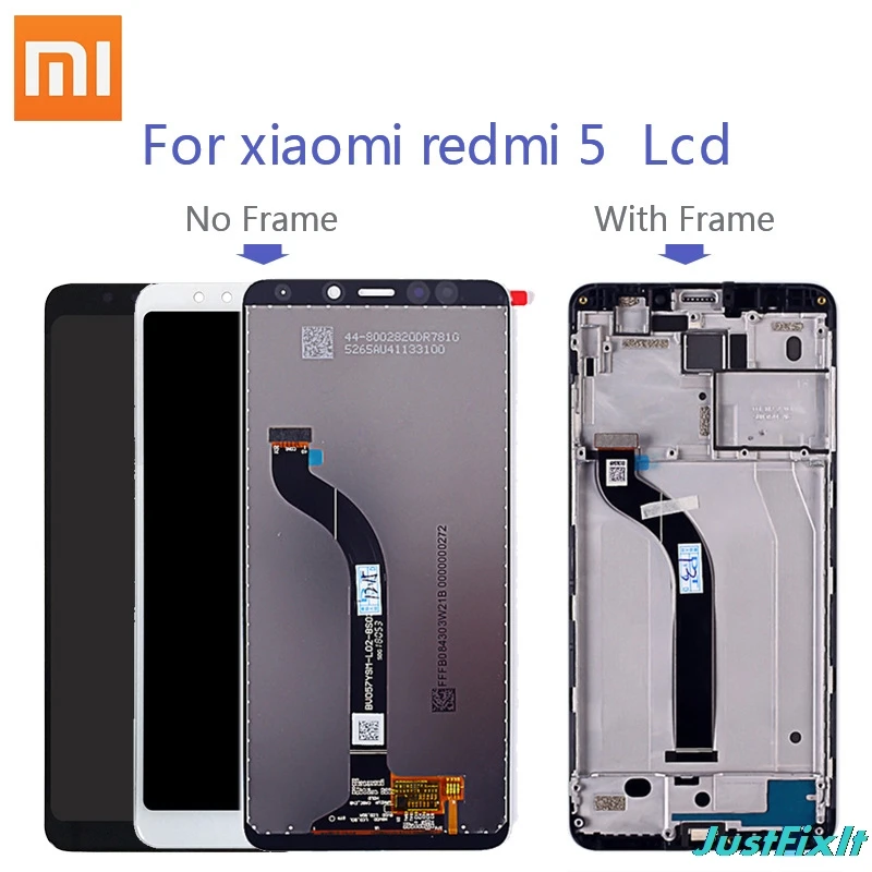 Pakeisti Xiaomi Redmi 5 Originalus LCD Jutiklinis Ekranas su Rėmu Xiaomi Redmi 5 LCD Ekranas 10-paliečia 5.7
