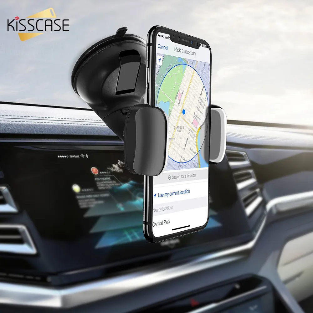 KISSCASE Universalus Gyvis Automobilinis Telefono Laikiklis Samsung A50 A70 A30 A40 A90 Gyvis Automobilinis Telefono Laikiklis iPhone 