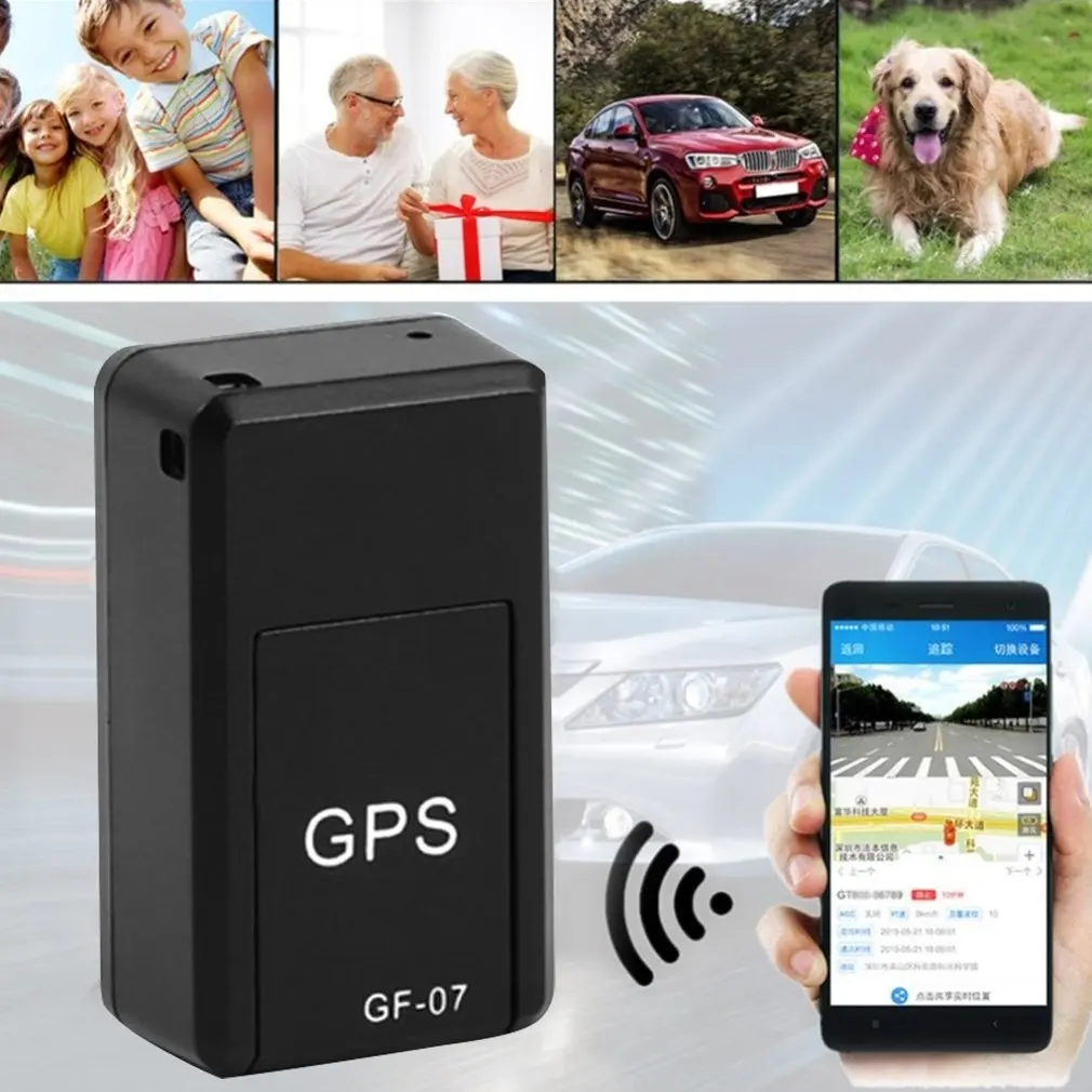 2021 NAUJAS GF07 Magnetiniai Mini Automobilių Tracker GPS Realaus Laiko Stebėjimo Kreipiamojo Prietaiso Magnetinis GPS Seklys Realiu laiku Transporto priemonės Locator