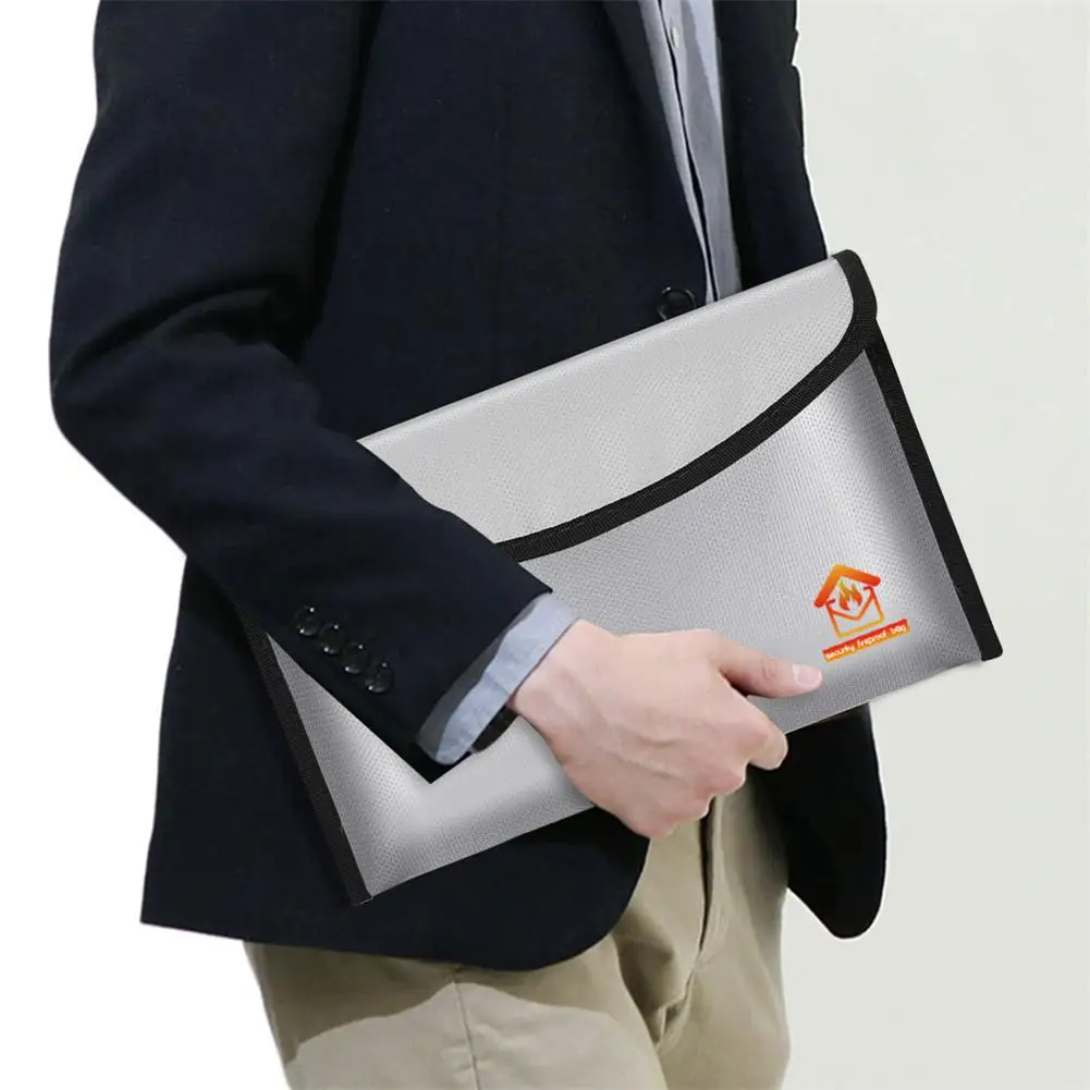 Atspari ugniai Dokumentų Saugojimo Krepšys Trijų pakopų Dizaino Ugniai Atsparus Saugus Nešiojamų Kelionių Saugojimo Krepšys Pinigų, Papuošalų Pasas