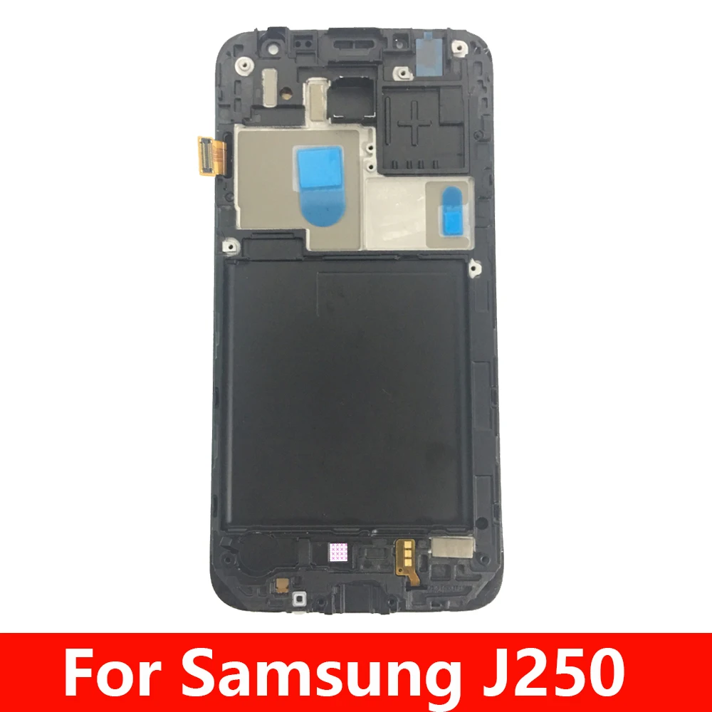 Samsung Galaxy J250 j2 pro 2018 J250f j250m SM-J250 LCD ekranas Jutiklinis Ekranas Su Frame skaitmeninis keitiklis Asamblėjos j250 ekranas