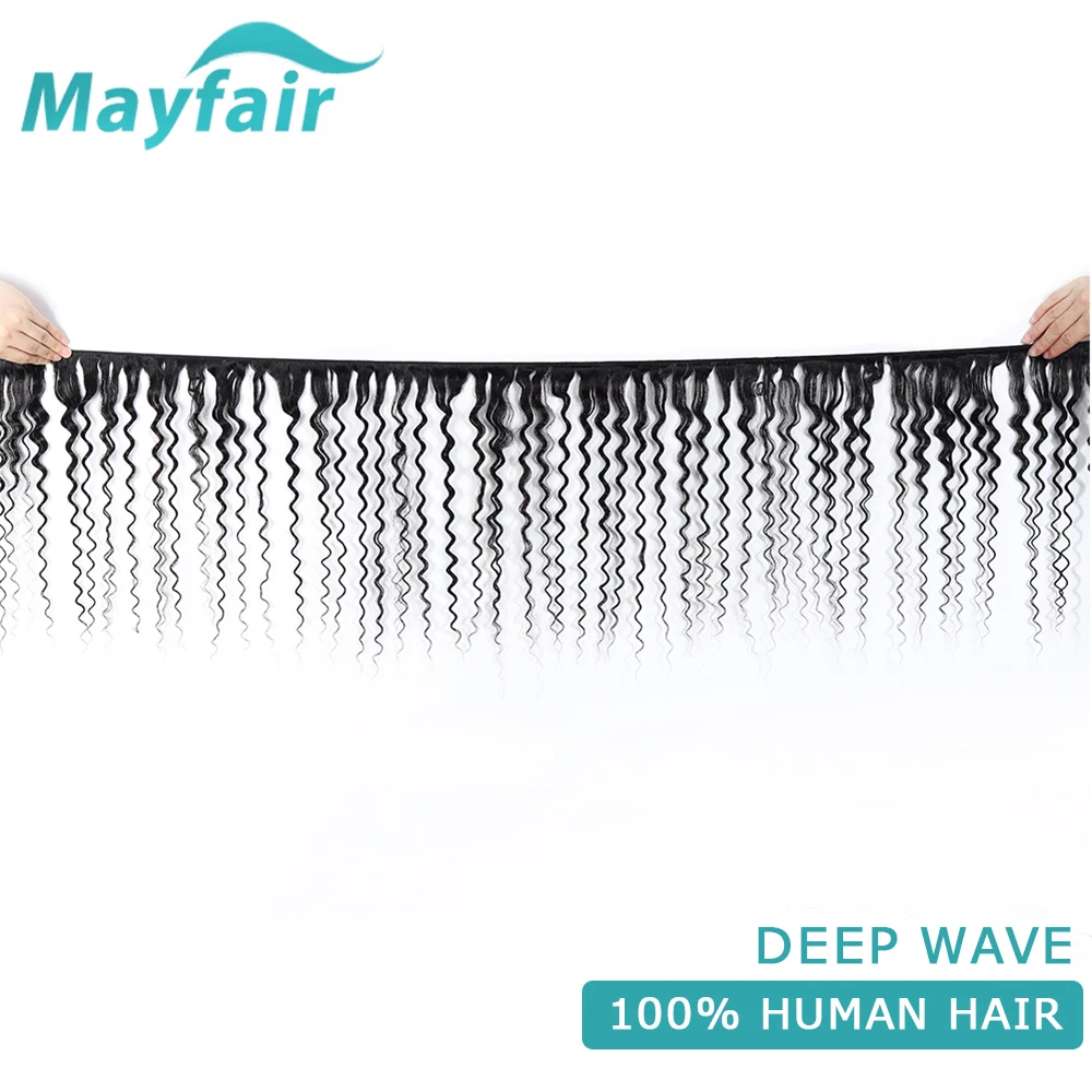 Mayfair Giliai Banga Ryšulius Su Uždarymo Brazilijos Plaukų Pynimas Ryšulius Su Uždarymo Ne Remy Human Hair Ryšulius Su Uždarymo