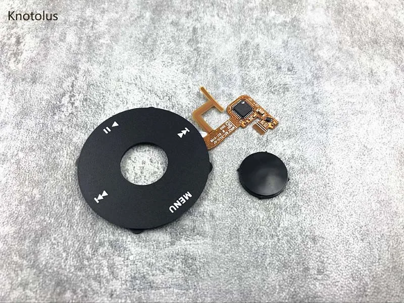 Knotolus juoda naujas clickwheel spustelėkite varantys flex juostelės kabelis juodos spalvos centrinės mygtuką iPod 5th video 30gb 60gb 80gb ir nemokamas įrankis