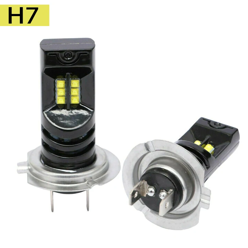 2vnt H7 LED Lemputė, priekinis žibintas 15000LM 55W Balta H7 LED Lemputė Canbus Automobilio priekinis žibintas Priešrūkinis Žibintas 6000K Automatinis priekinių Žibintų šviesos Pluošto Rinkinį