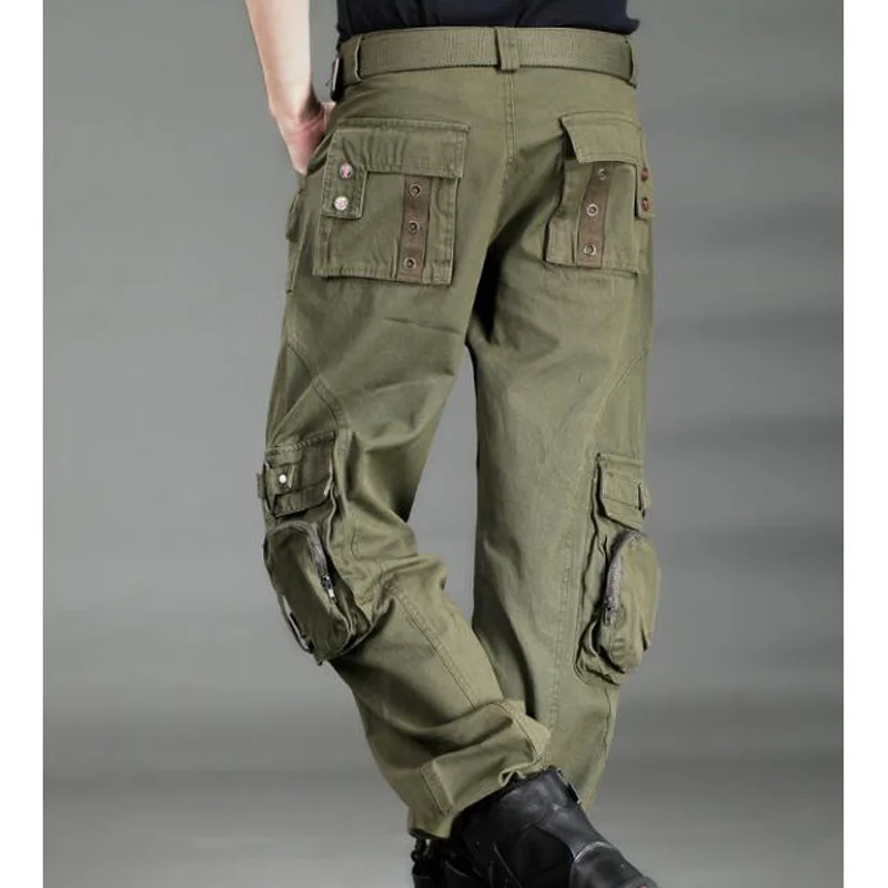 Mados Plius Dydis Unisex Krovinių Kelnės Atsitiktinis Jogger Pants Mens Karinės Armijos, Žalios Kelnės Kamufliažas Sweatpants Tactical Kelnes