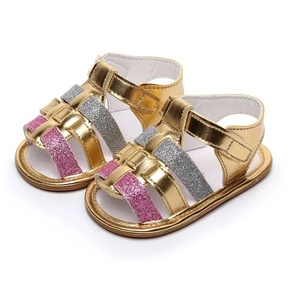 2019 Nauji Kūdikių Berniukų, mergaičių Vasaros Batų spalvos Naujagimio Kūdikių dress sandalai Minkštas Padas neslystantis Bebe Batų karšto pardavimui, 4 spalvos