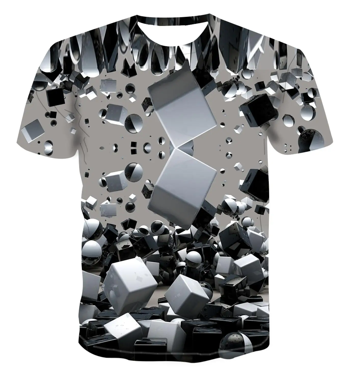 Vyriški 3D spausdinimo T-shirt trimatis spausdinimas apvalios kaklo marškinėliai, vyriški marškinėliai Vasaros Black T-Shirt apvalus kaklas paplūdimio T-sh
