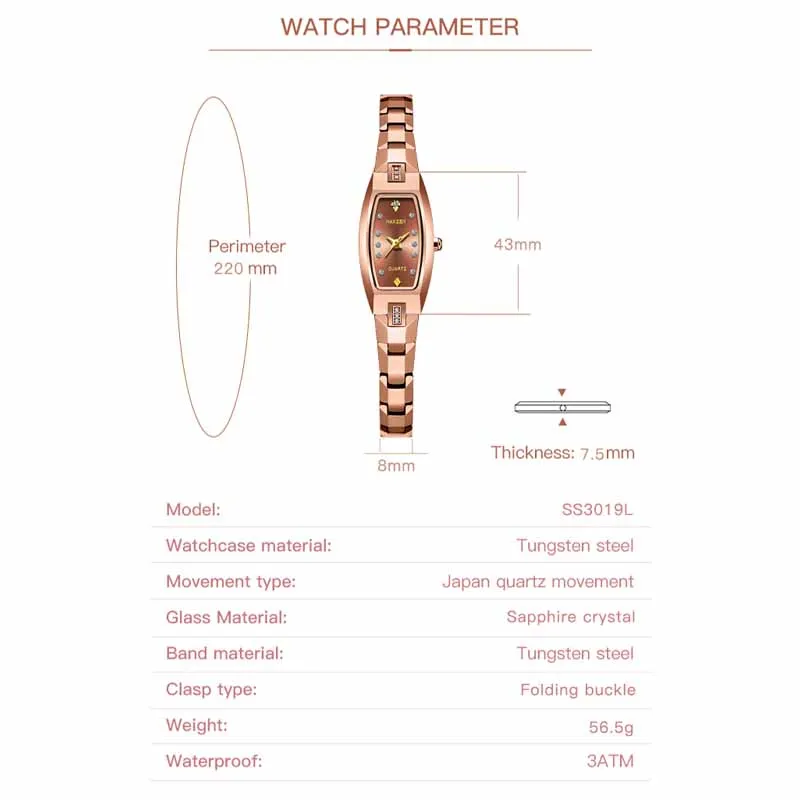 NAKZEN 2020 Prabangos Žiūrėti Moterims Laikrodis Prekės ženklo Verslo Laikrodis Gyvenimo Vandeniui Montre Femme Kvarco Moterų Laikrodžiai Reloj Mujer