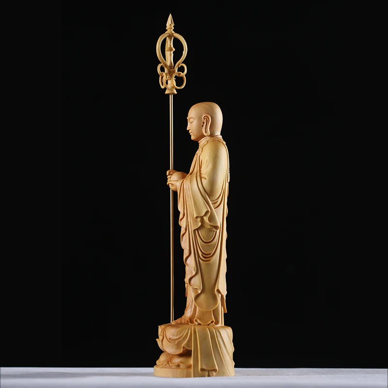 Ksitigarbha pav Buda Medžio Figūrėlės Kinijos Dizang Žemės Parduotuvė Budistų Vienuolis, Medžio masyvo Kolekcija