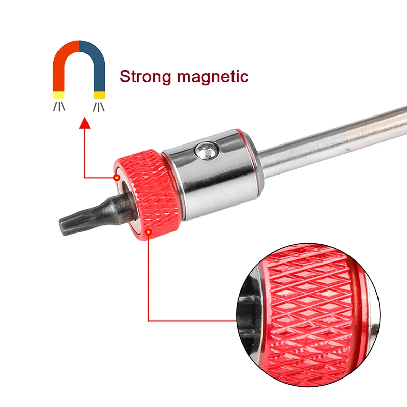 2vnt Magnetizer Varžtas Žiedas 1/4 Colių Magnetizer Tiek Turėtojas Metalo Nuimamas Tiek Magnetizer Žiedas Atsuktuvas