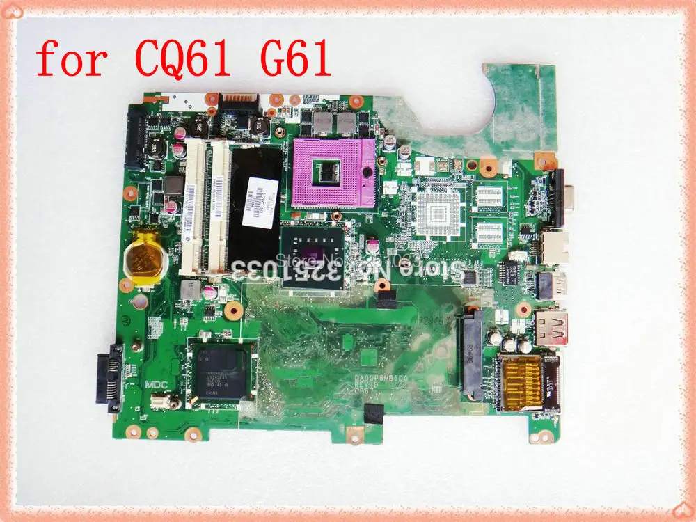 577997-001 DA00P6MB6D0 HP G61 CQ61 plokštė DDR2 motininė plokštė Compaq Presario CQ61 Nešiojamojo KOMPIUTERIO nemokamas pristatymas